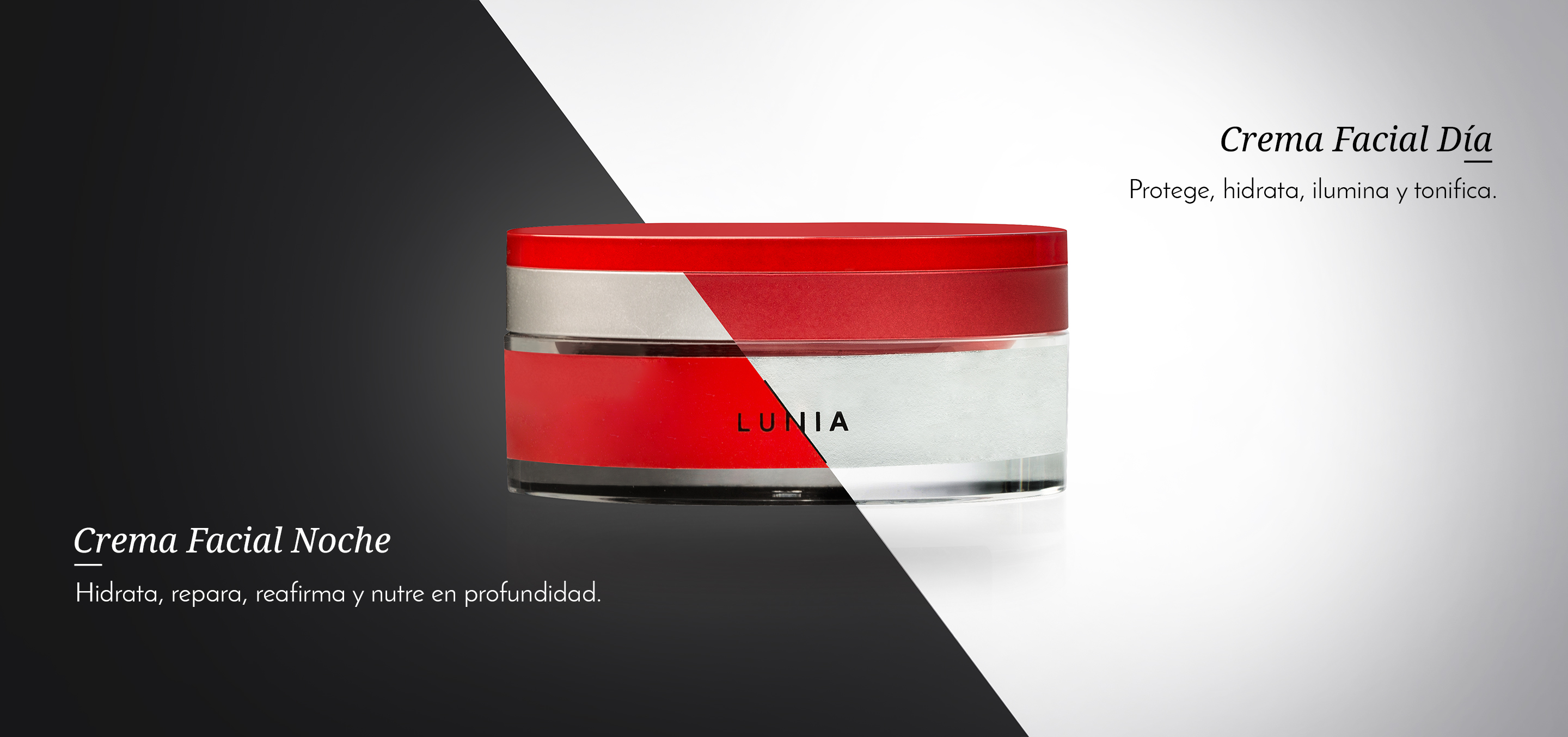 Crema Facial Antiedad Dia/Noche - LUNIA Cosmetics